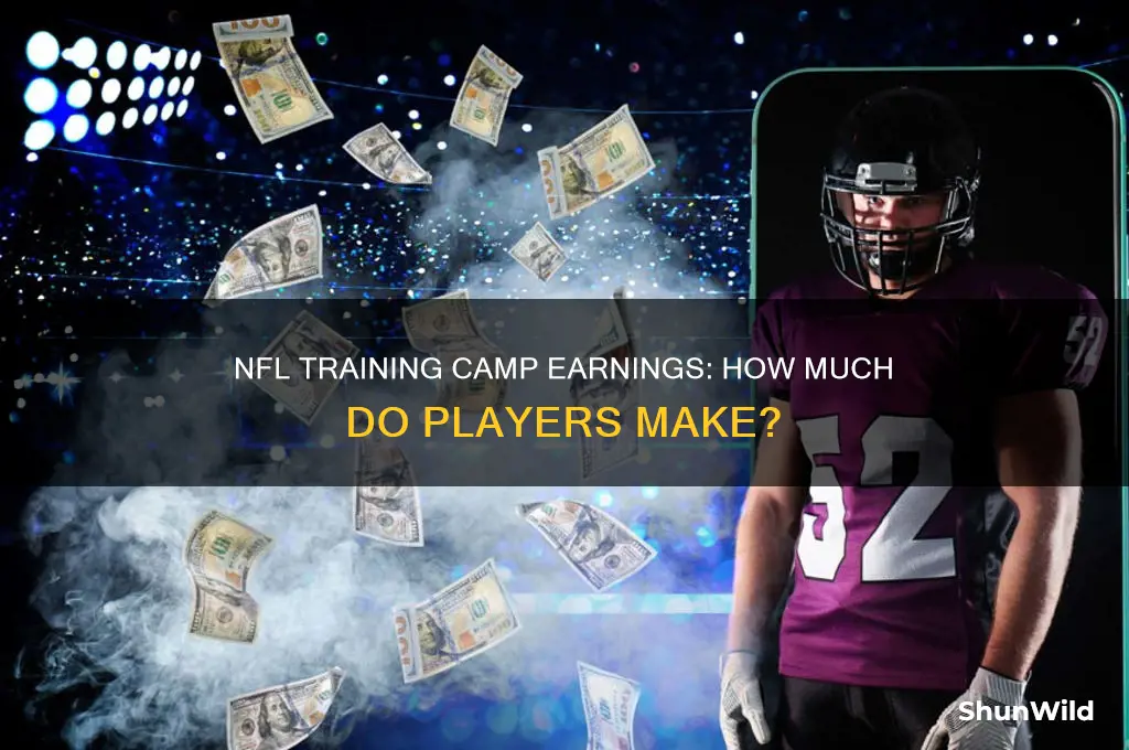 how much money do nfl players make in training camp