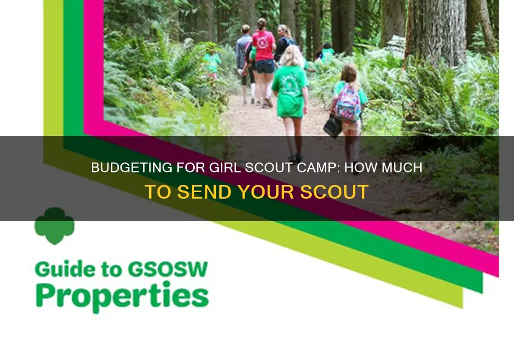 how much money to send to girl scout camp
