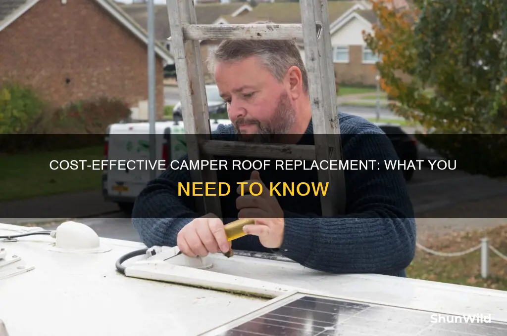 how much new roof on camper