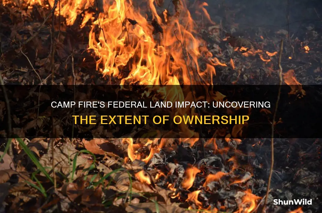how much of camp fire is federal land