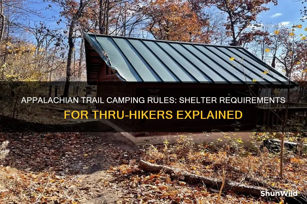 how much of the appalachian trail must camp at shelter