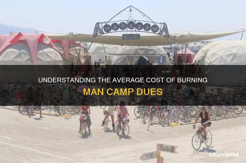 how much our camp dues normally burning man
