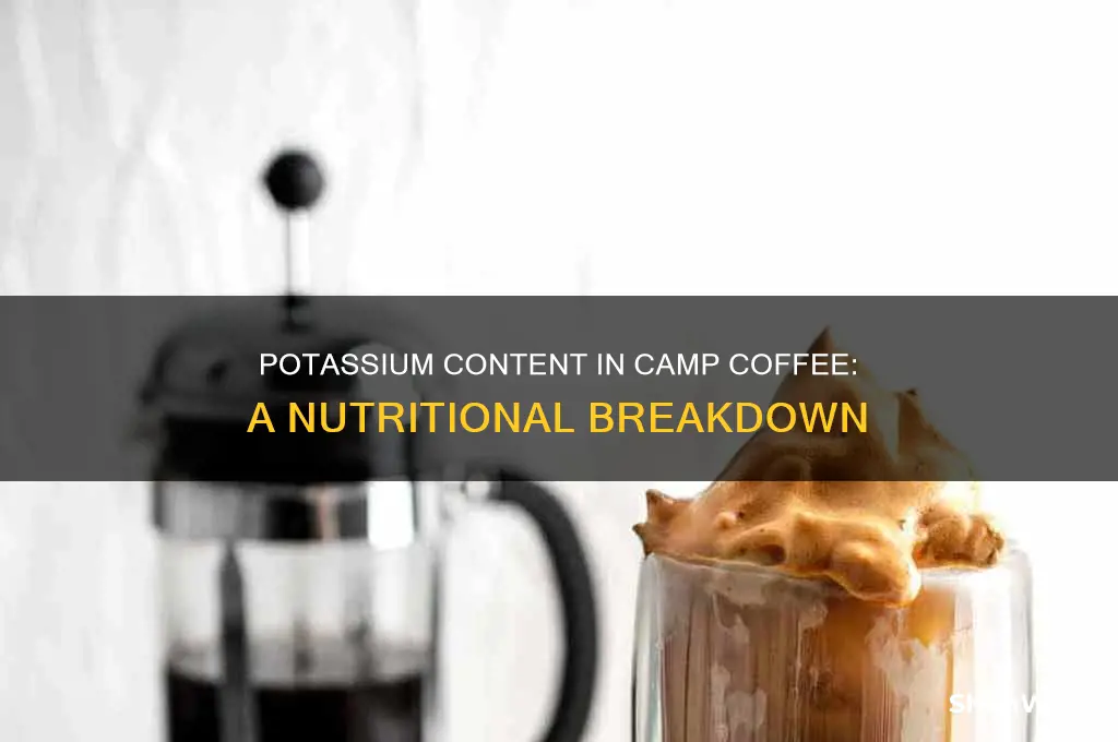 how much potassium in camp coffee