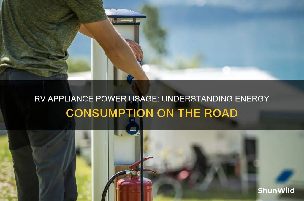 how much power do appliances use in a rv camper