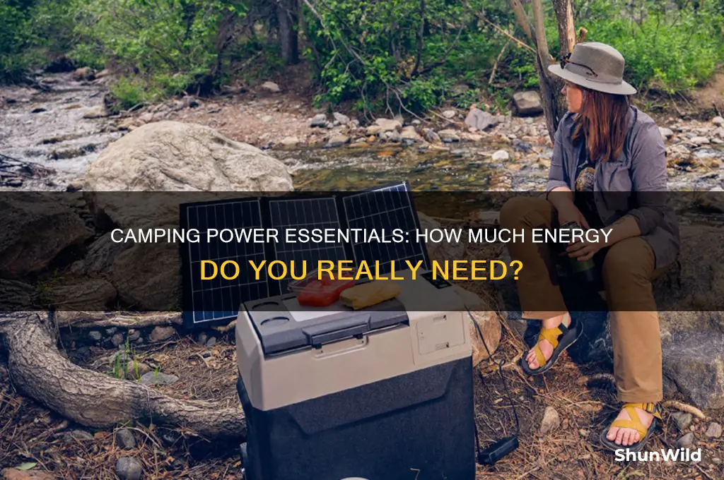 how much power do i need for camping