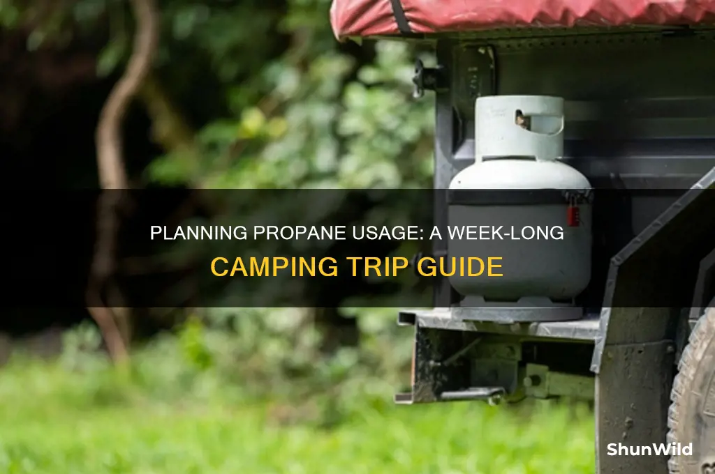 how much propane for a week-long camping trip