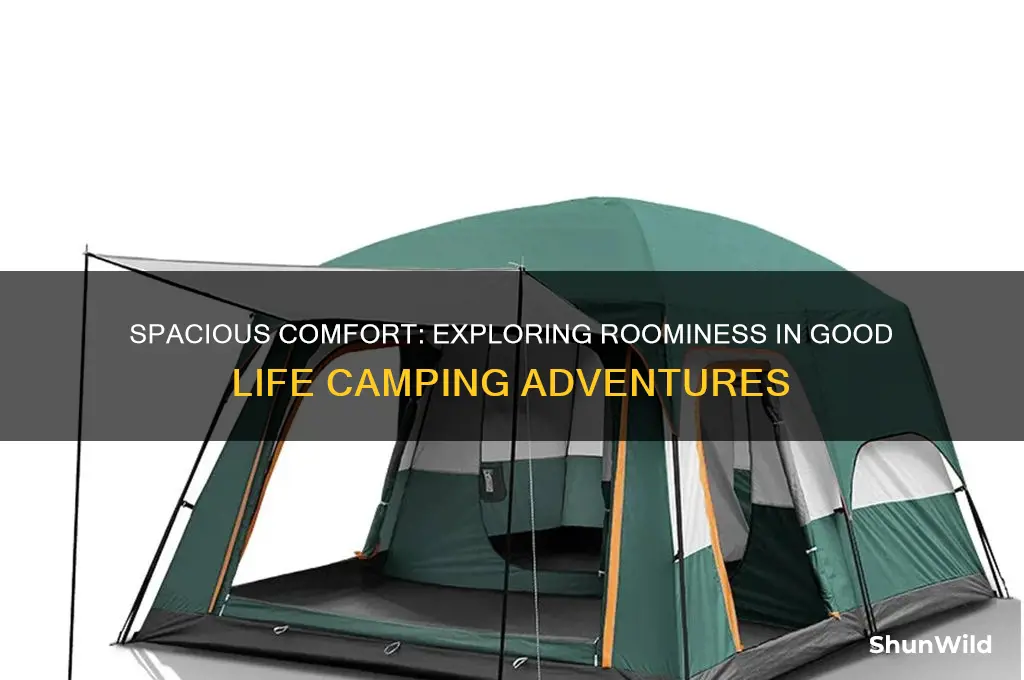 how much room do you get in good life camping