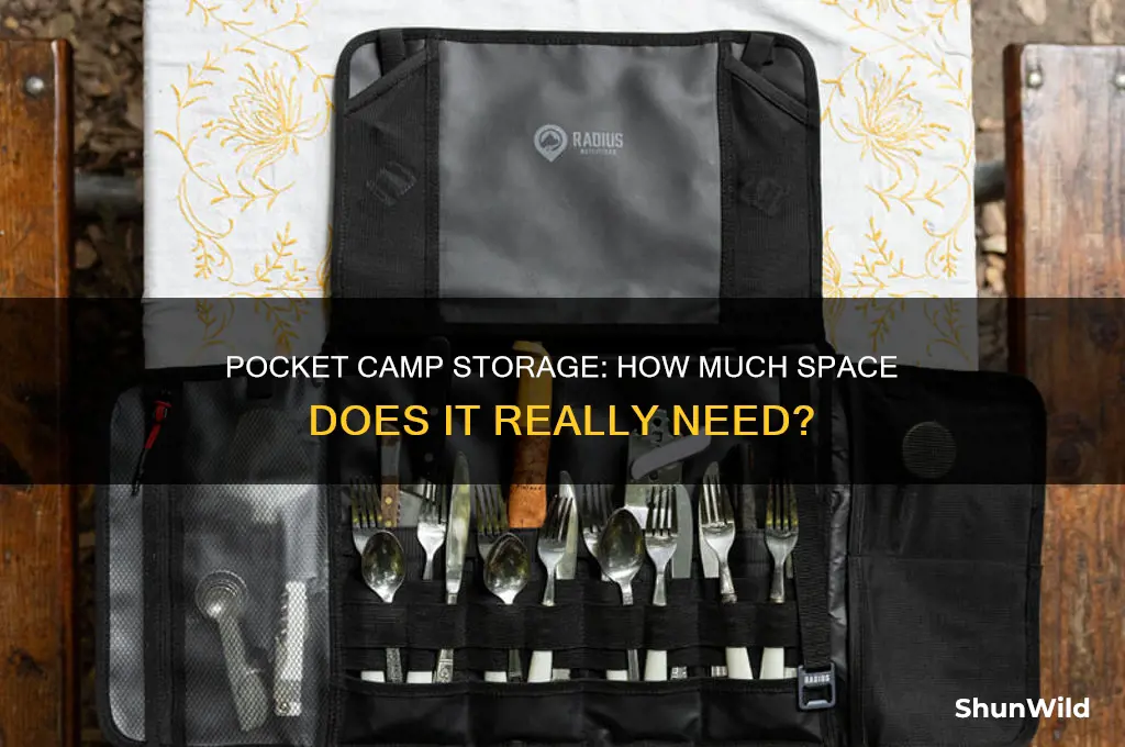 how much room does pocket camp take up