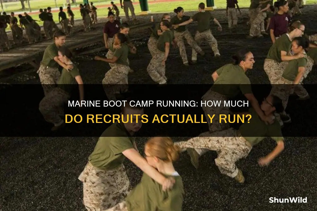 how much running do you do in marine boot camp