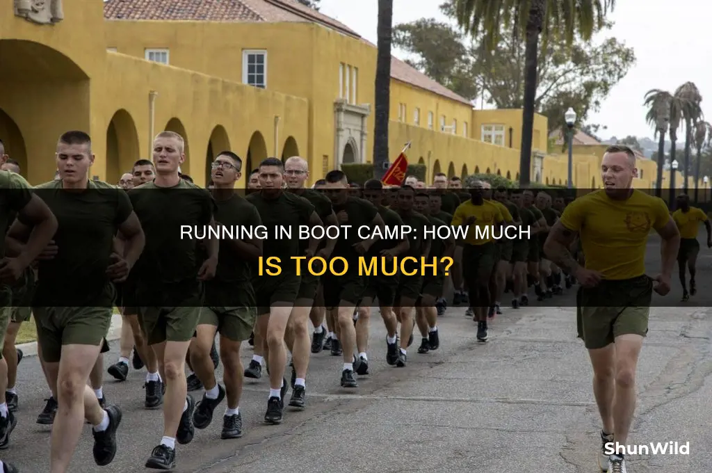 how much running happens in boot camp