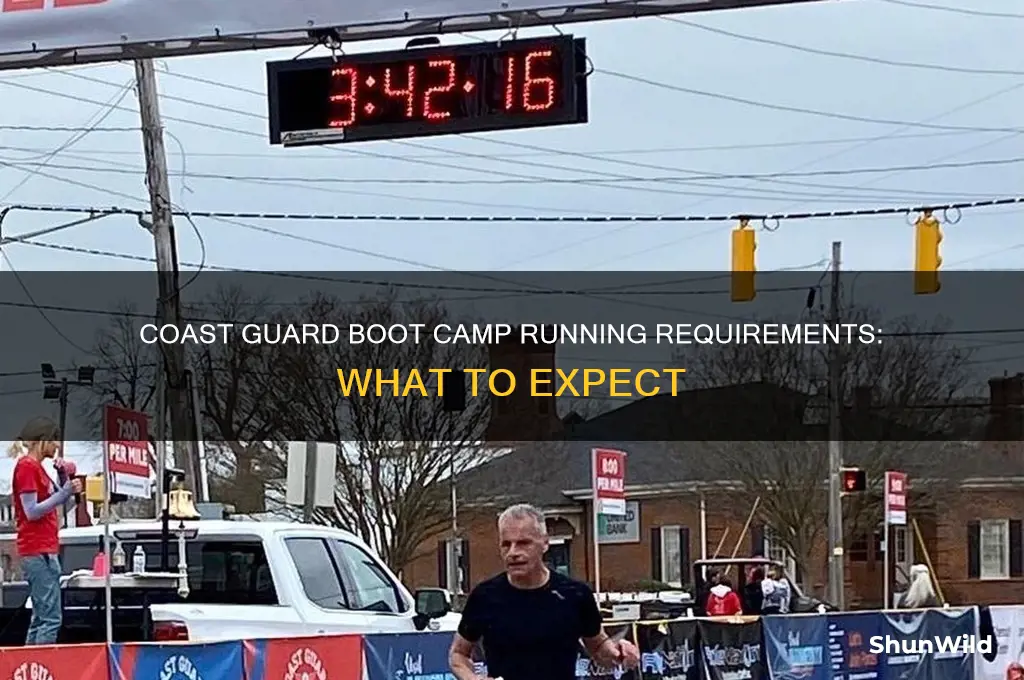 how much running in coast guard boot camp