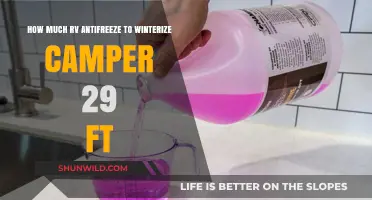 Winterizing Your 29-Ft Camper: RV Antifreeze Quantity Guide