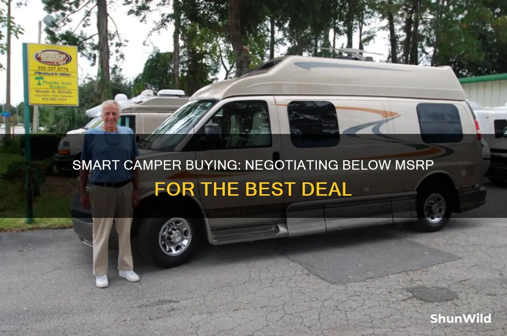 how much should a camper cost below msrp