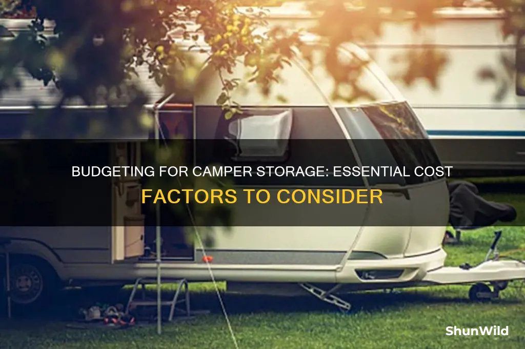 how much should i budget for camper storage cost