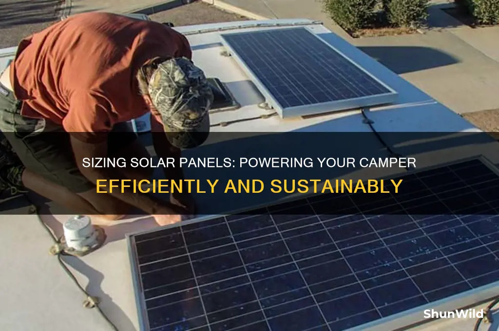 how much solar panel to power camper