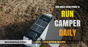 Daily Solar Power Needs: Powering Your Camper Off-Grid Efficiently