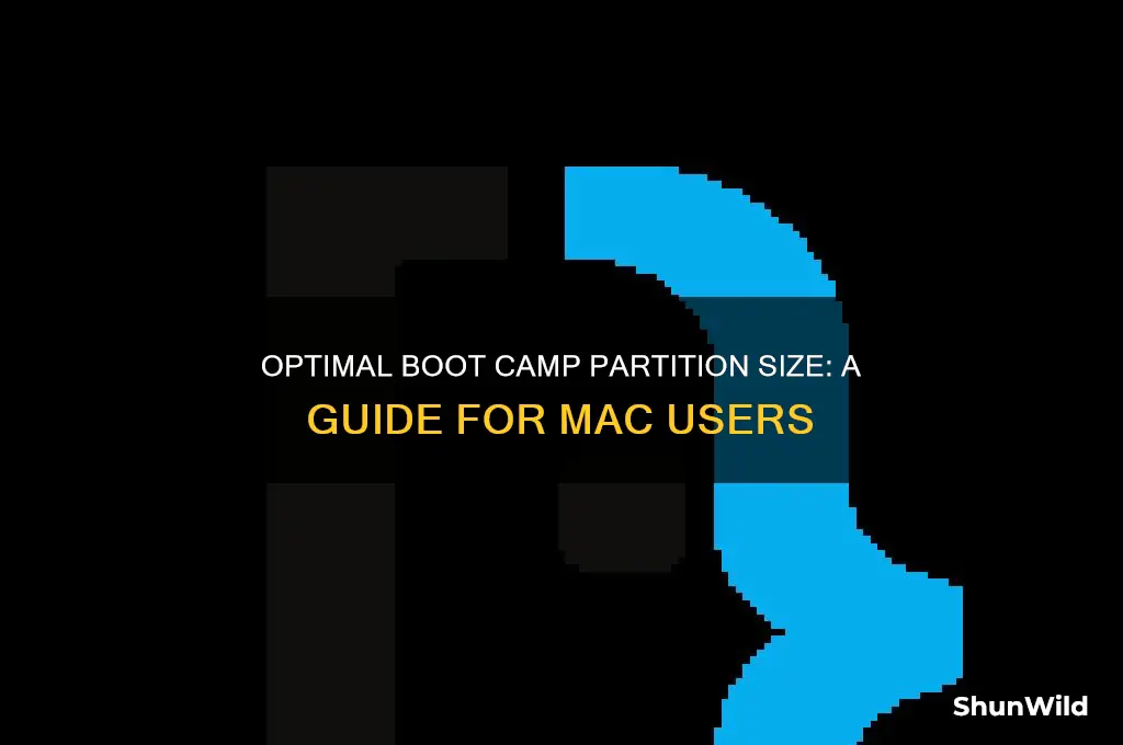 how much space for boot camp partition