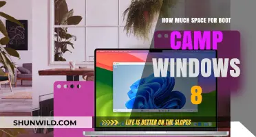 Optimal Space Requirements for Installing Windows 8 Boot Camp