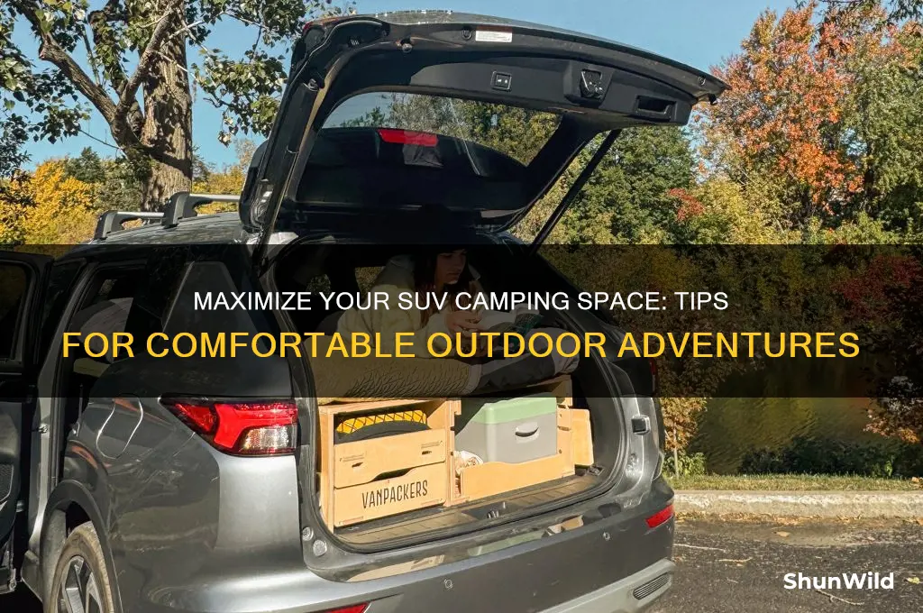 how much space is in an suv to camp in