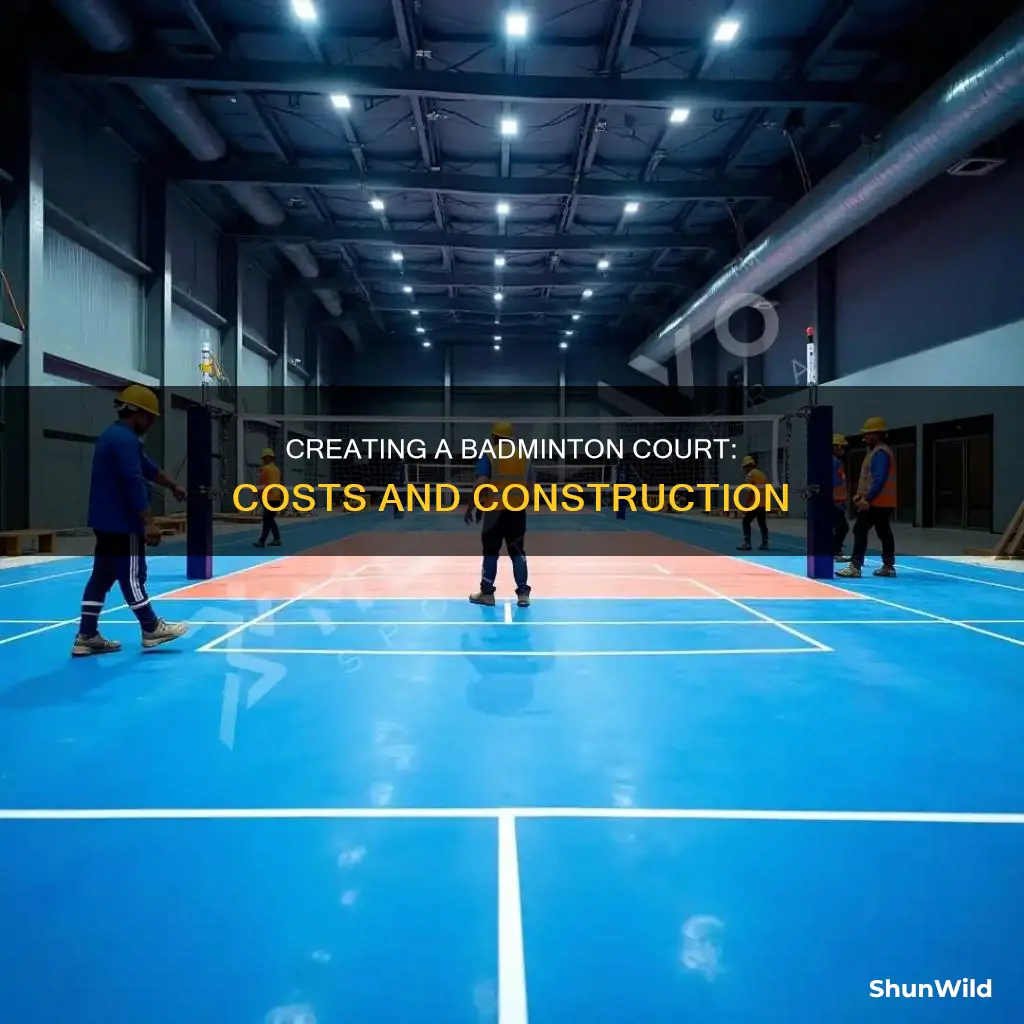 how much to add badminton court