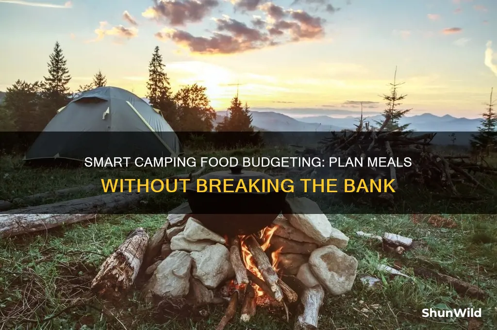 how much to budget food camping