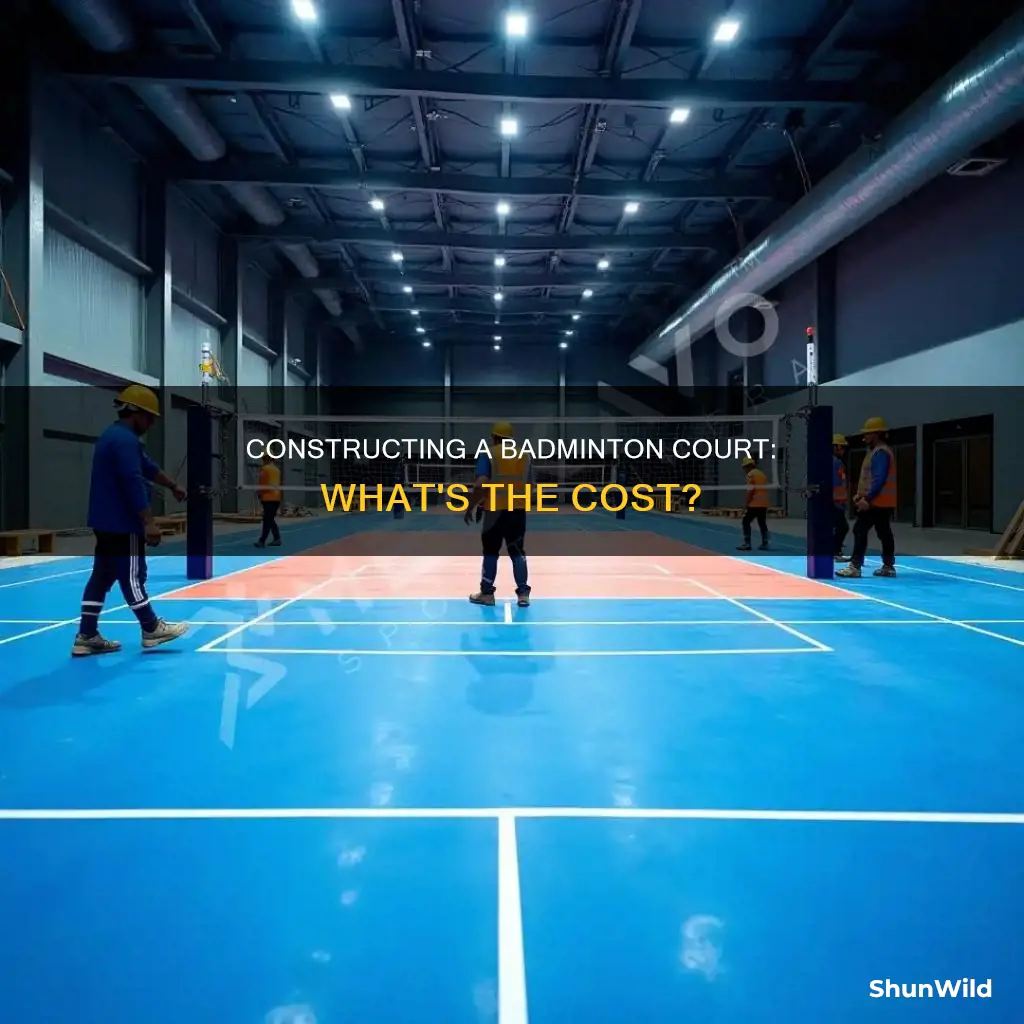 how much to build a badminton court
