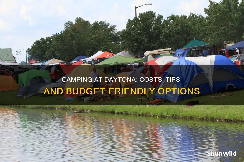 how much to camp at daytona