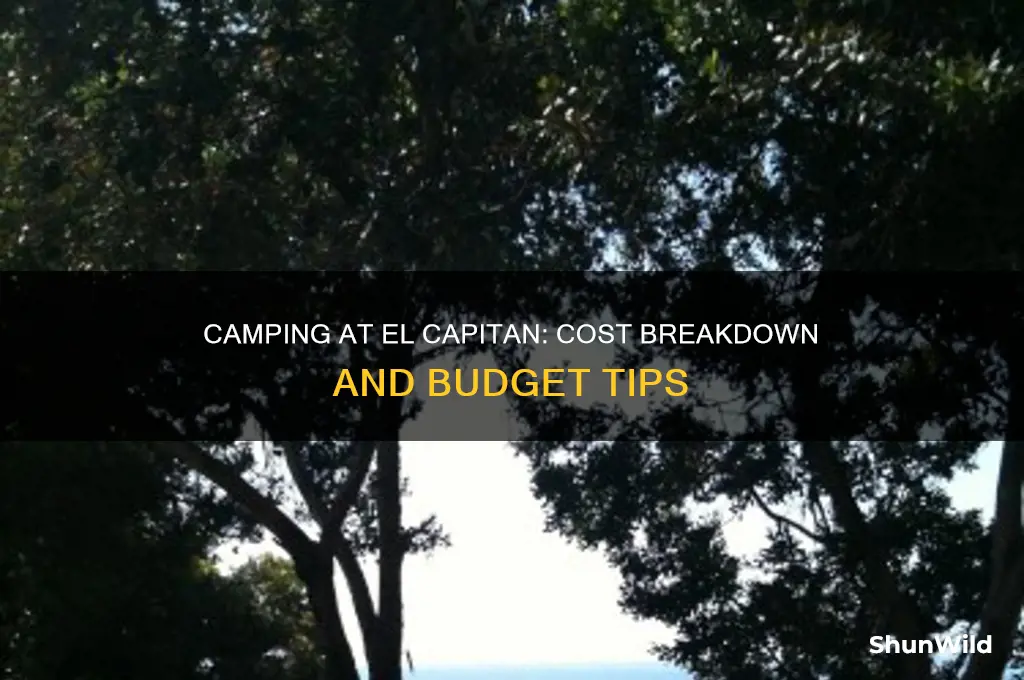 how much to camp at el capitan