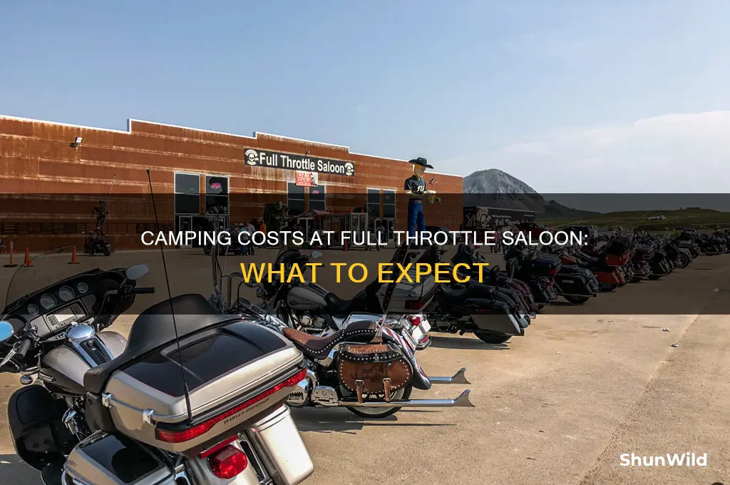 how much to camp at full throttle saloon
