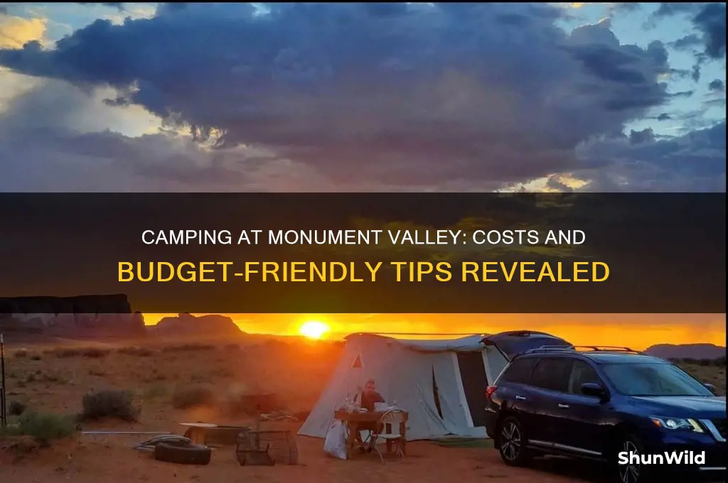 how much to camp at monument valley