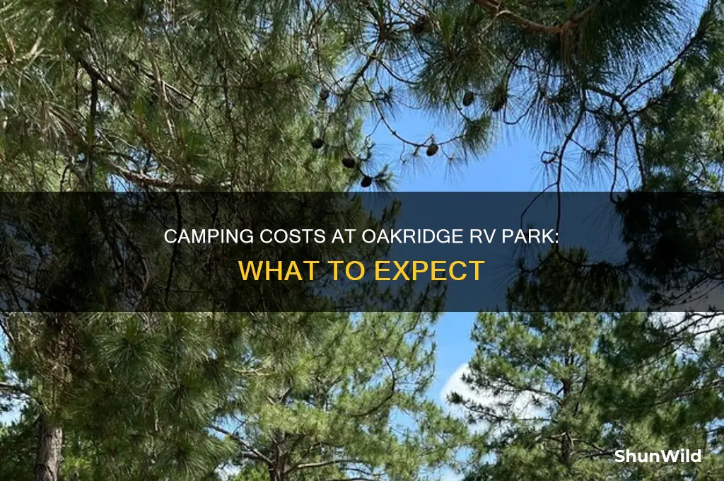 how much to camp at oakridge rv park