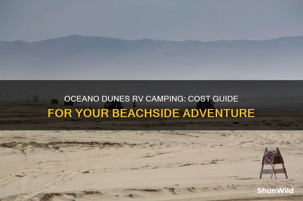how much to camp at oceano dunes rv camping