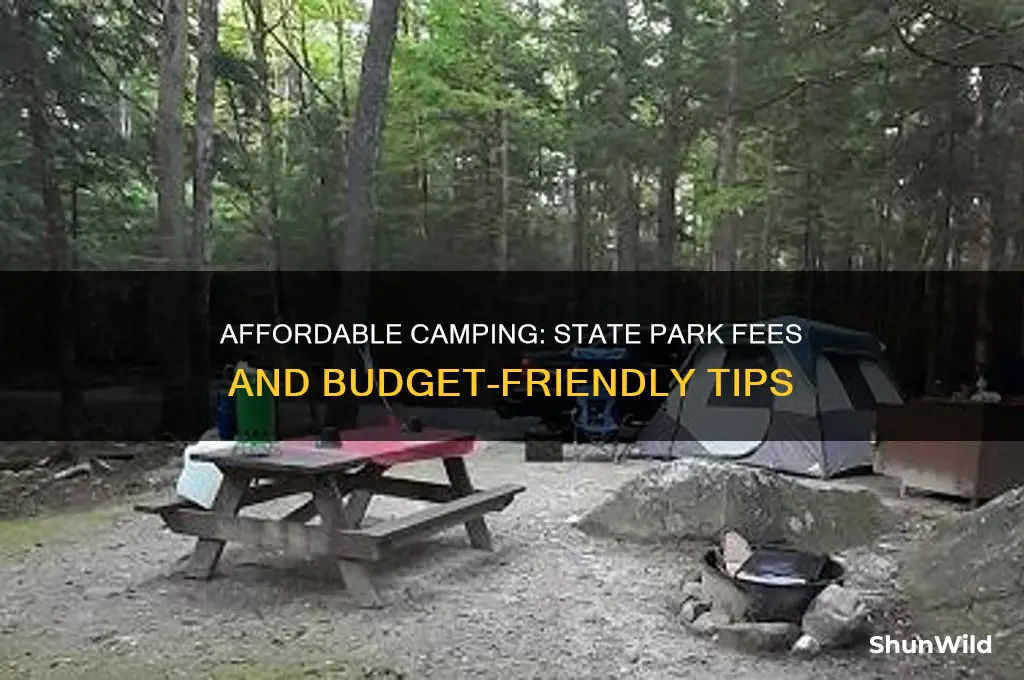 how much to camp at state parks