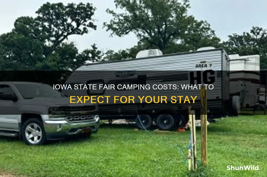 how much to camp at the iowa state fair