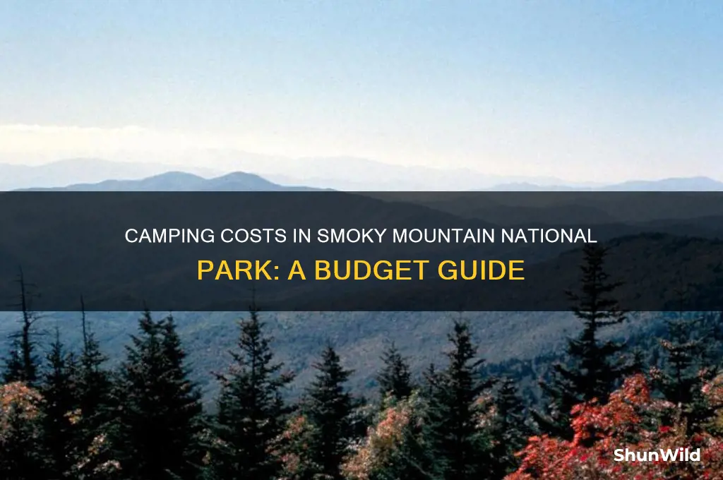 how much to camp in smoky mountain national park