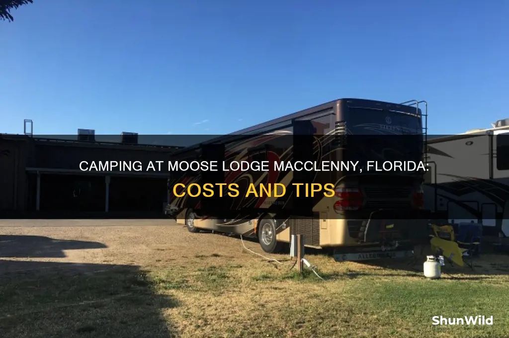how much to camp moose lodge macclenny florida camping