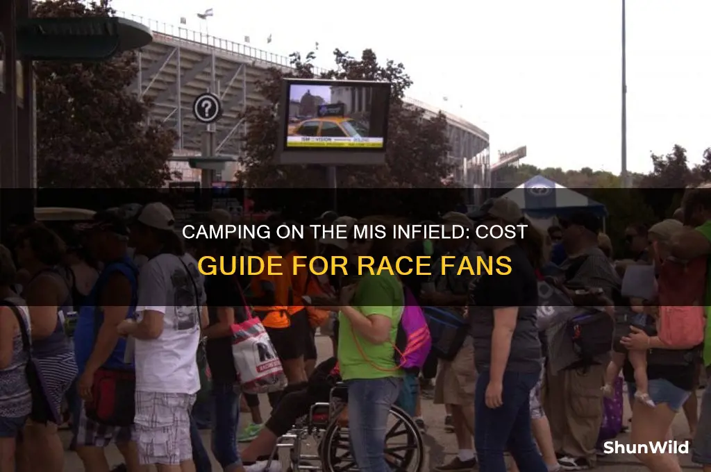 how much to camp on infield of mis race