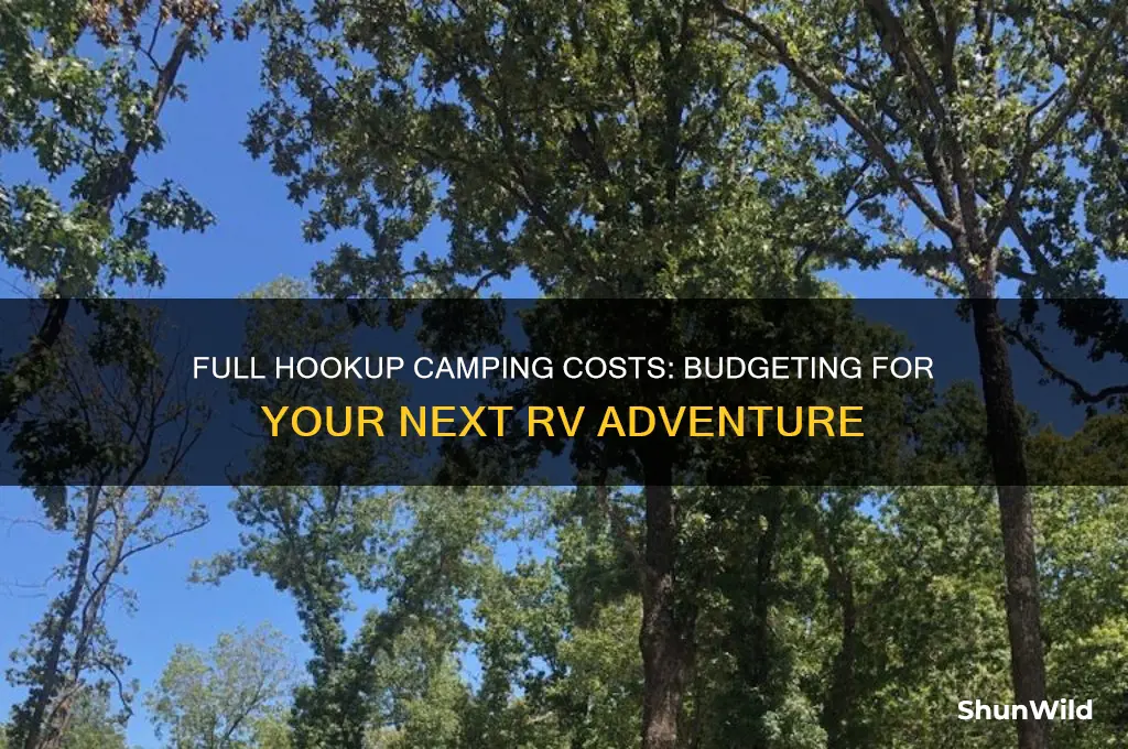 how much to camp with full hookup