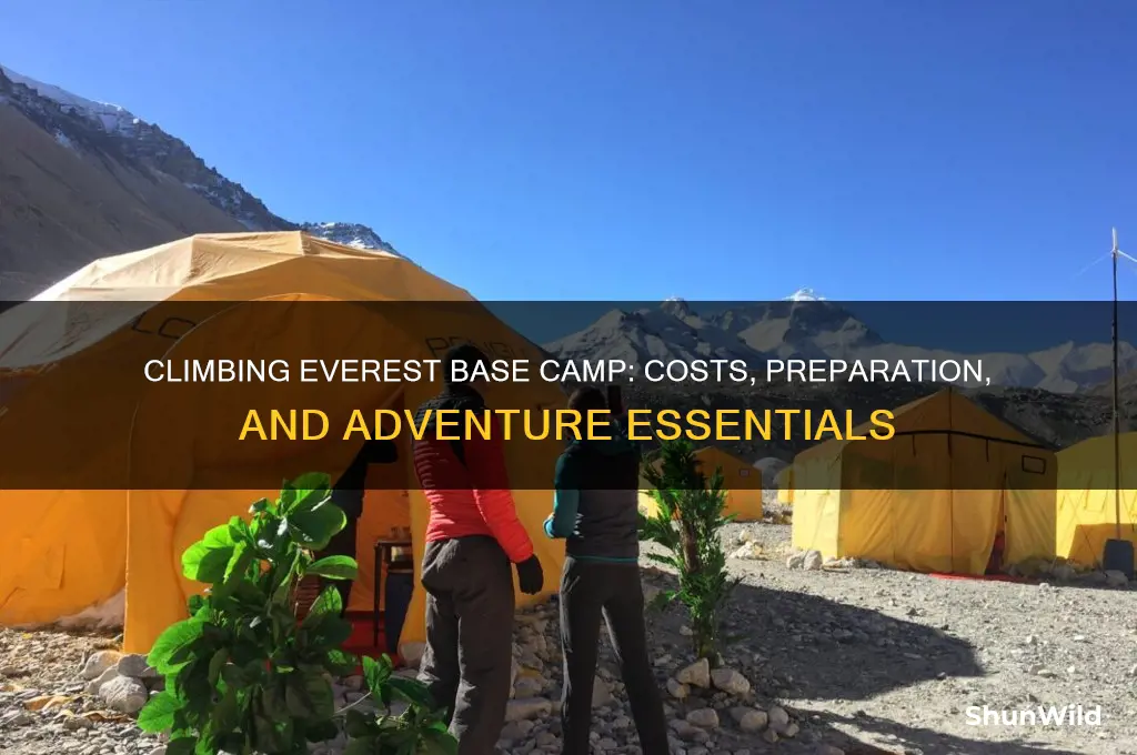 how much to climb mt everest base camp