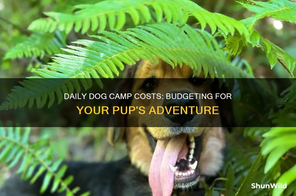 how much to have a dog camp for a day