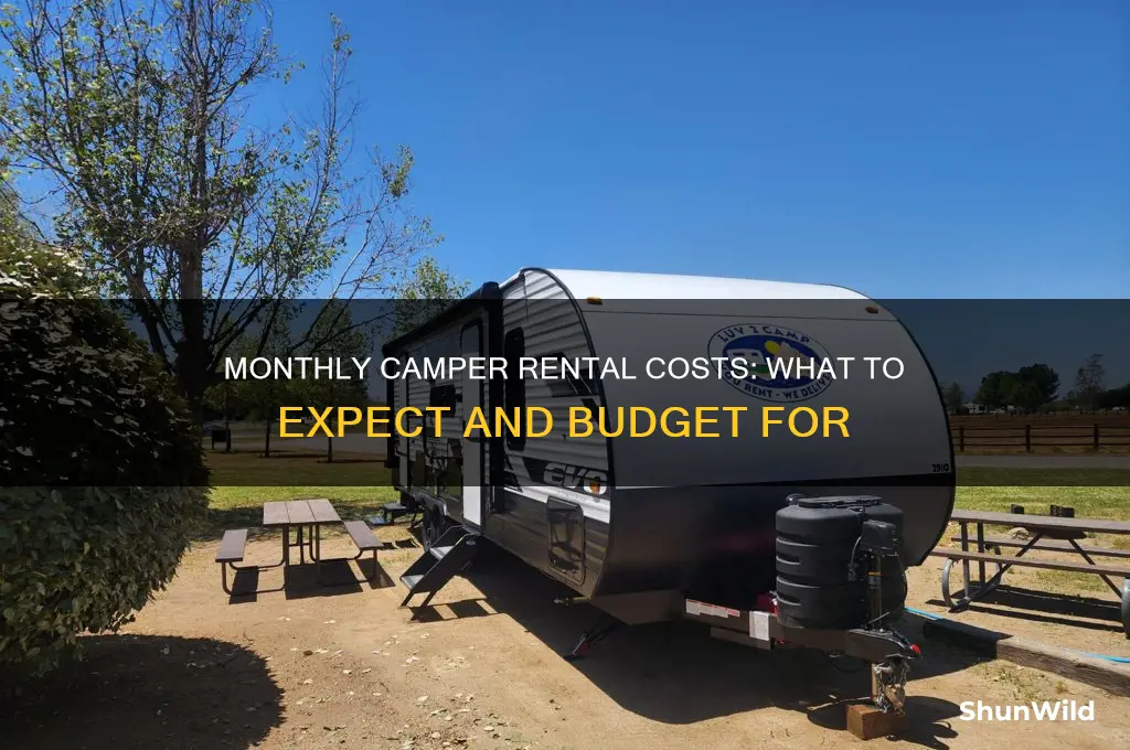 how much to rent a camper per month