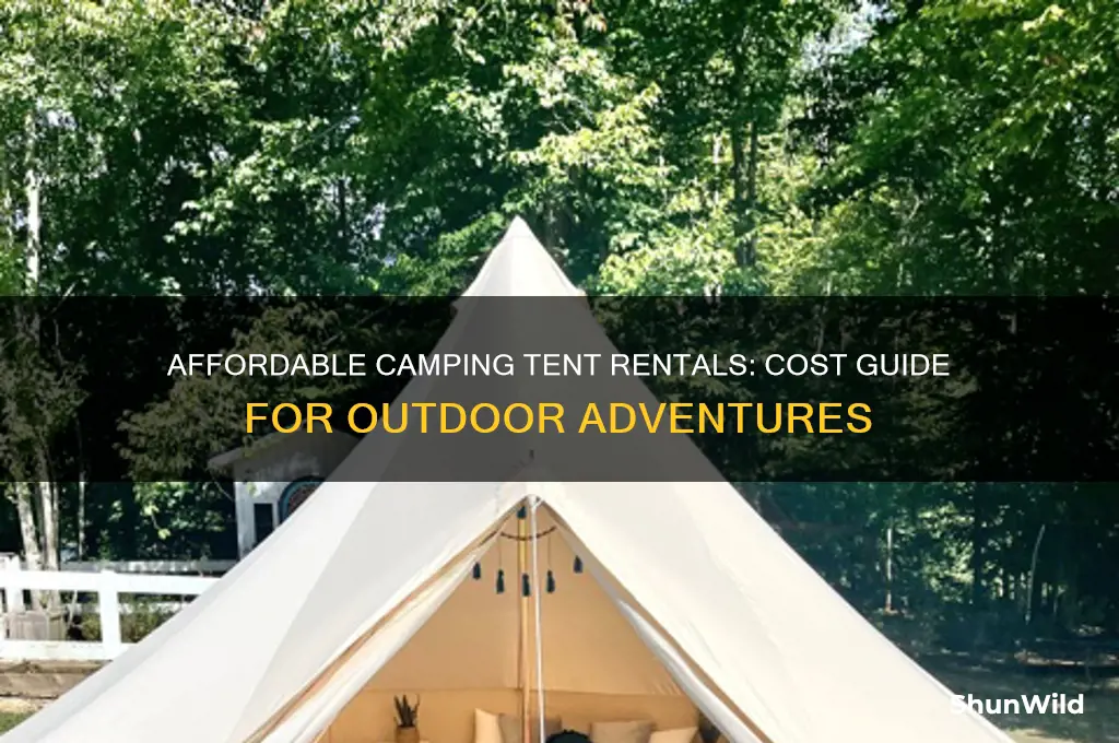 how much to rent a camping tent