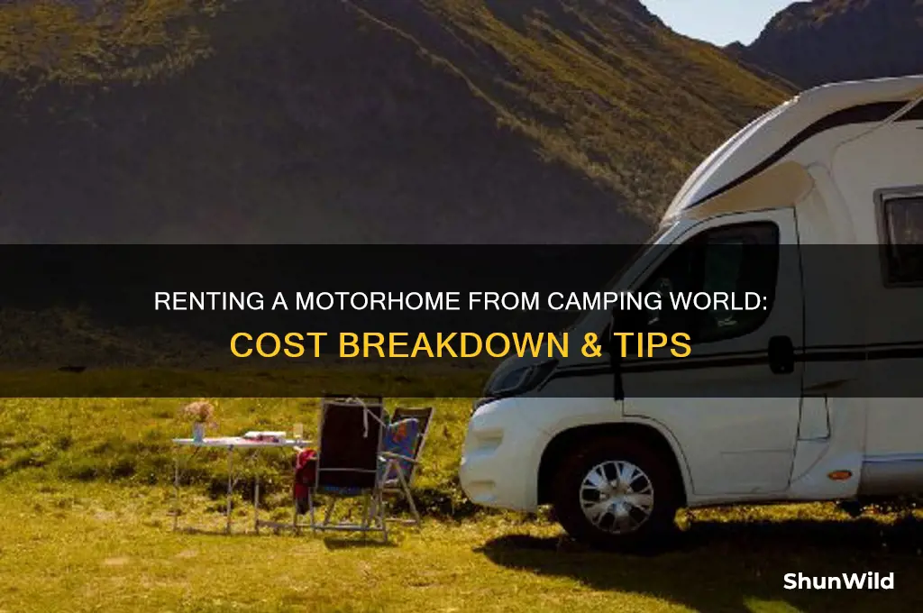 how much to rent a motorhome from camping world