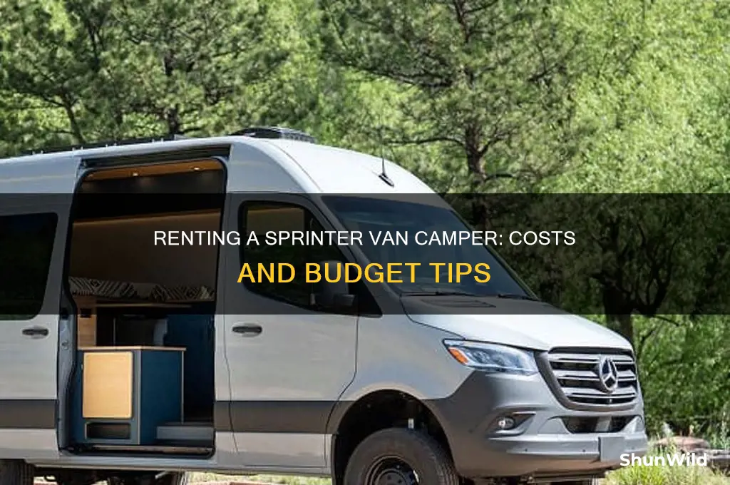 how much to rent a sprinter van camper