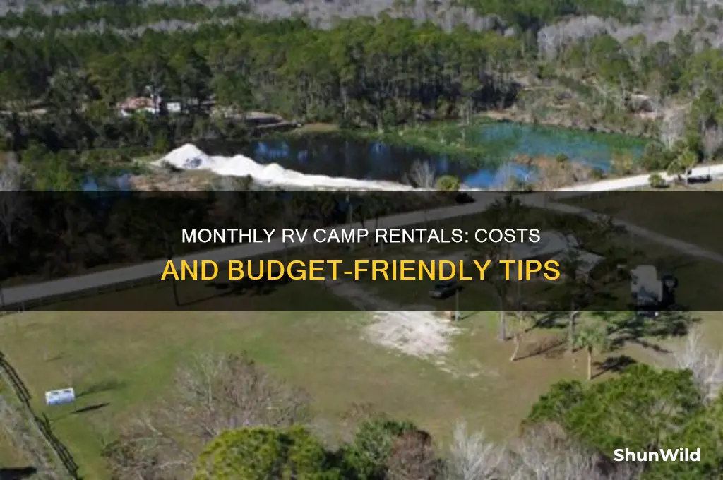 how much to rent an rv camp for a month