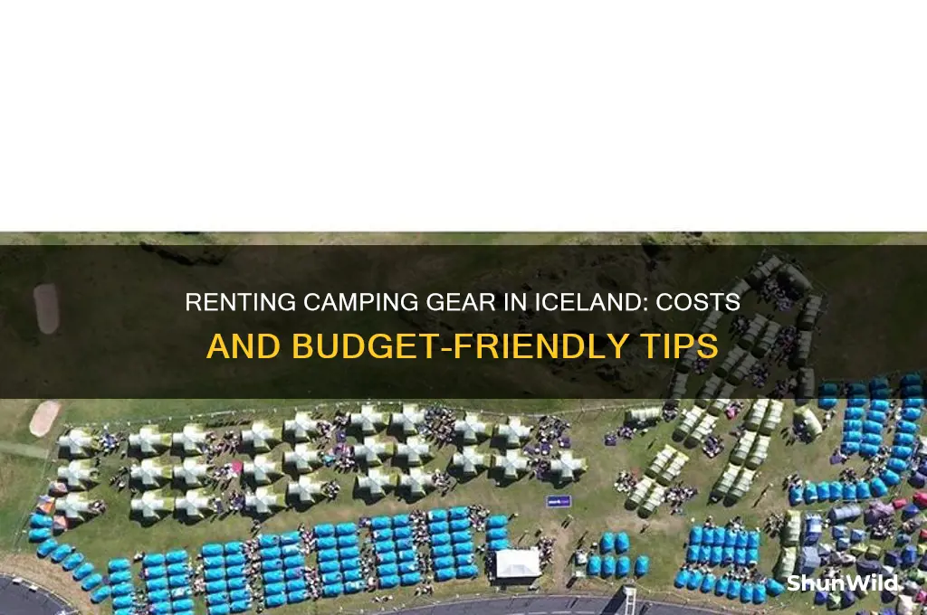 how much to rent camping equipment iceland