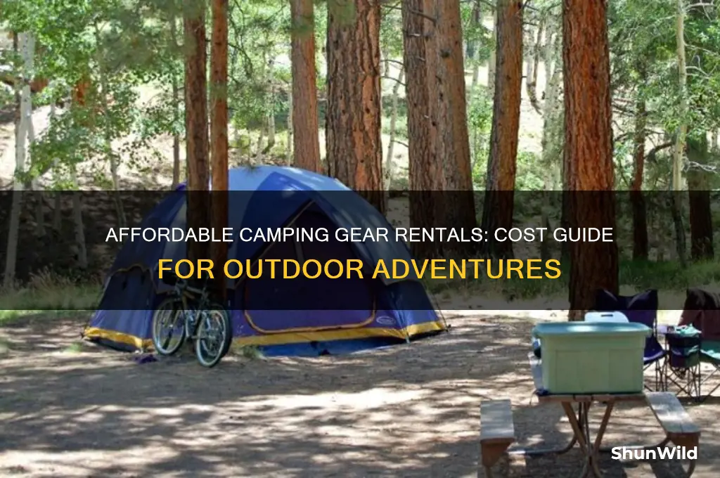 how much to rent camping equipment
