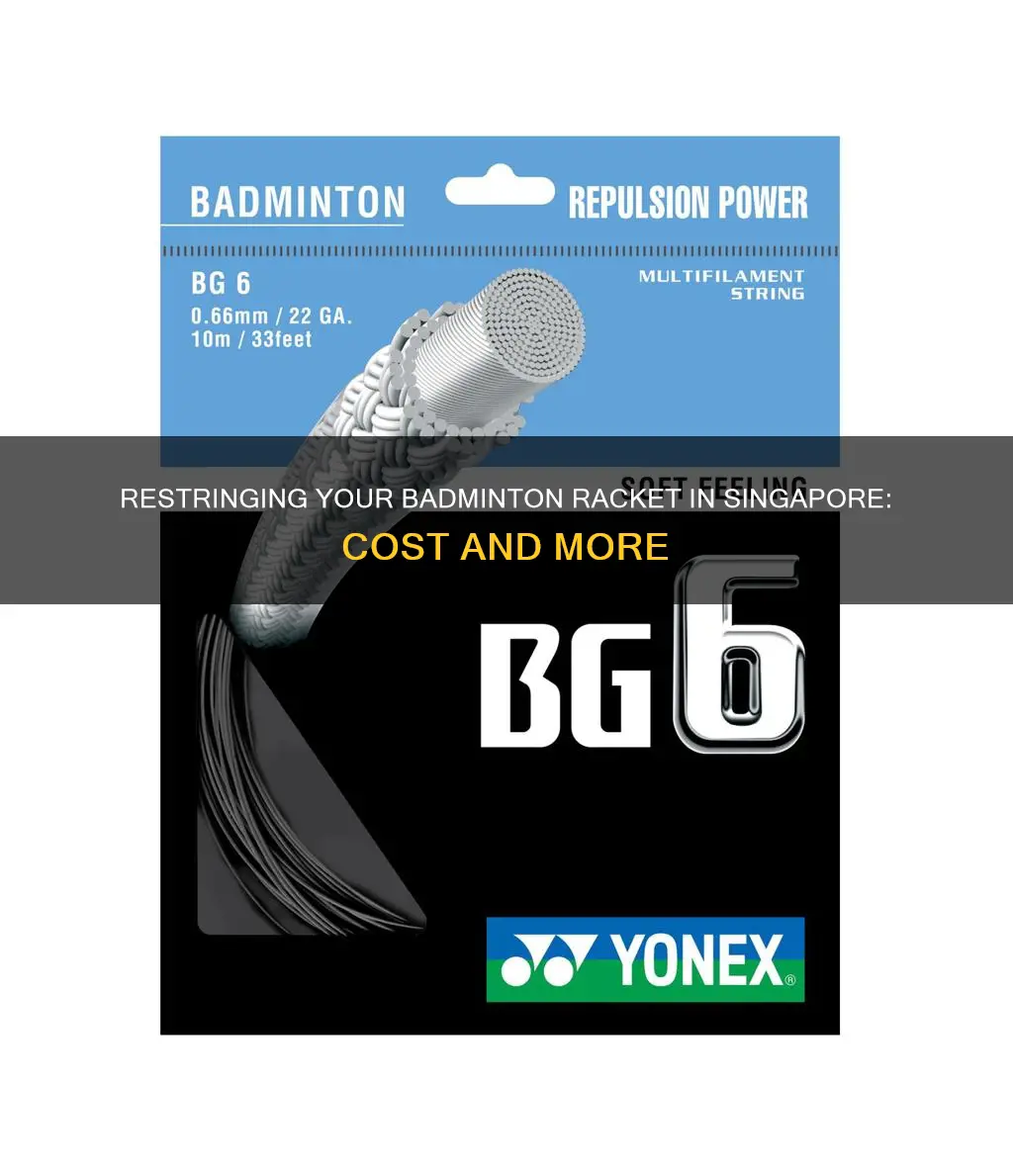 how much to restring badminton racket singapore