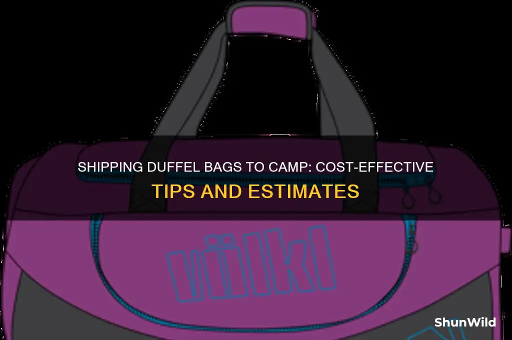 how much to ship duffel to camp