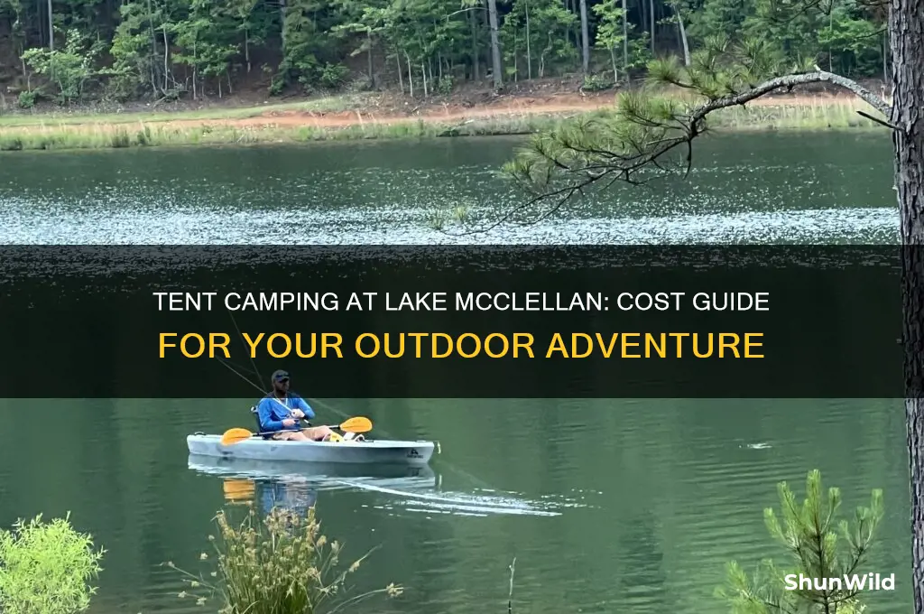 how much to tent camp at lake mcclellan